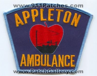 Appleton Ambulance EMS Patch (Wisconsin)
Scan By: PatchGallery.com
