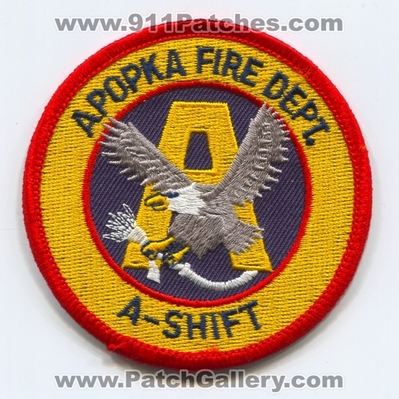 Apopka Fire Department A-Shift Patch (Florida)
Scan By: PatchGallery.com
Keywords: dept.
