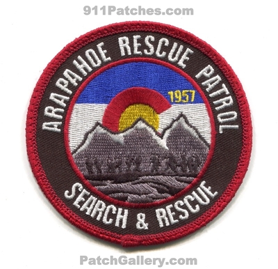 Arapahoe Rescue Patrol Search and Rescue SAR Patch (Colorado)
[b]Scan From: Our Collection[/b]
Keywords: 1957 &