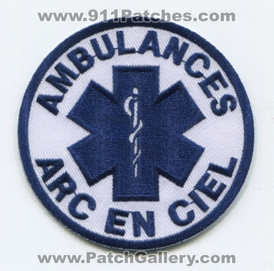 Arc En Ciel Ambulance EMS Patch (France)
Scan By: PatchGallery.com
Keywords: arcenciel ambulances emt paramedic