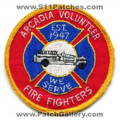 Arcadia Volunteer Fire Department FireFighters (Texas)
Scan By: PatchGallery.com
Keywords: dept.