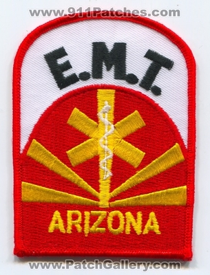 Arizona State Emergency Medical Technician EMT EMS Patch (Arizona)
Scan By: PatchGallery.com
Keywords: certified licensed e.m.t. services e.m.s. ambulance