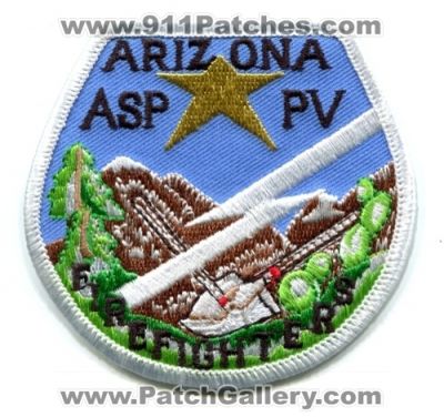 Arizona State Prison ASP Perryville PV Firefighters Patch (Arizona)
Scan By: PatchGallery.com
Keywords: asppv forest fire wildfire wildland