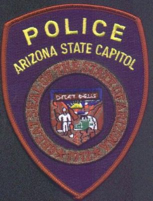 Arizona State Capitol Police
Thanks to EmblemAndPatchSales.com for this scan.

