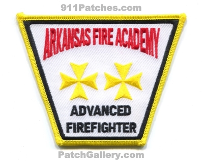 Arkansas Fire Academy Advanced Firefighter Patch (Arkansas)
Scan By: PatchGallery.com
Keywords: school