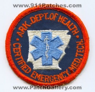 Arkansas State EMT (Arkansas)
Scan By: PatchGallery.com
Keywords: ems certified ark. department dept. of health doh emergency med. medical tech. technician