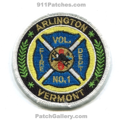 Arlington Volunteer Fire Department Number 1 Patch (Vermont)
Scan By: PatchGallery.com
Keywords: vol. dept. no. #1
