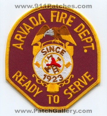 Arvada Fire Department Patch (Colorado)
Scan By: PatchGallery.com
Keywords: dept. ready to serve