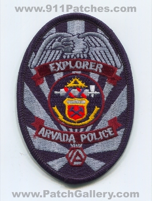 Arvada Police Department Explorer Patch (Colorado)
Scan By: PatchGallery.com
Keywords: dept.