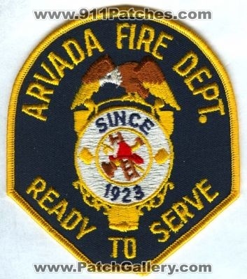 Arvada Fire Department Patch (Colorado)
[b]Scan From: Our Collection[/b]
Keywords: dept.