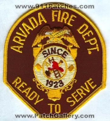 Arvada Fire Department Patch (Colorado)
[b]Scan From: Our Collection[/b]
Keywords: dept.