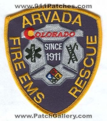 Arvada Fire EMS Rescue Department Patch (Colorado)
[b]Scan From: Our Collection[/b]
Keywords: dept.