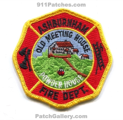 Ashburnham Fire Department Patch (Massachusetts)
Scan By: PatchGallery.com
Keywords: dept. old meeting house powder