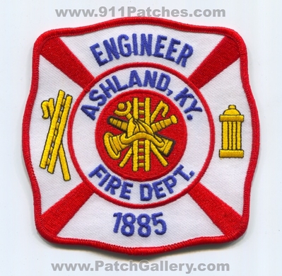 Ashland Fire Department Engineer Patch (Kentucky)
Scan By: PatchGallery.com
Keywords: dept. ky. 1885