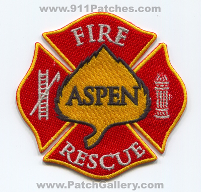 Aspen Fire Rescue Department Patch (Colorado)
[b]Scan From: Our Collection[/b]
Keywords: dept.