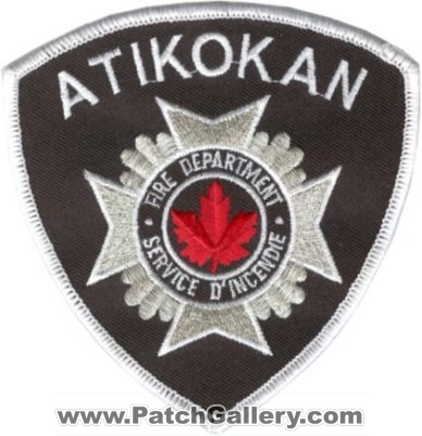 Atikokan Fire Department (Canada ON)
Thanks to zwpatch.ca for this scan.

