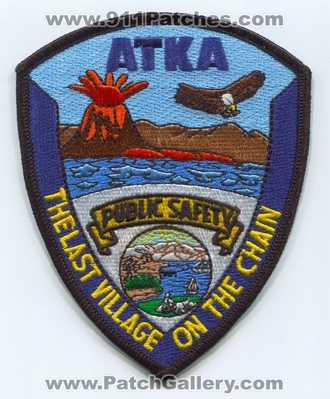 Atka Department of Public Safety DPS Fire EMS Police Patch (Alaska)
Scan By: PatchGallery.com
Keywords: dept. d.p.s. the last village on the chain