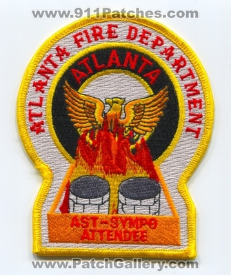 Atlanta Fire Department AST Symposium Attendee Patch (Georgia)
Scan By: PatchGallery.com
Keywords: dept. afd