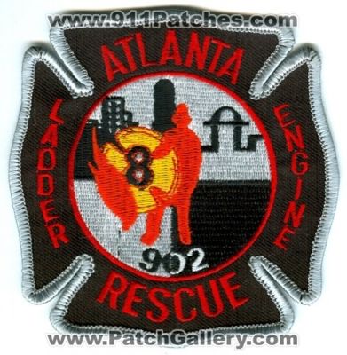 Atlanta Fire Company 8 (Georgia)
Scan By: PatchGallery.com
Keywords: engine ladder rescue 902