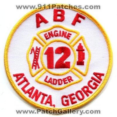 Atlanta Fire Department Company 12 Patch (Georgia)
Scan By: PatchGallery.com
Keywords: dept. afd engine ladder station abf bureau of