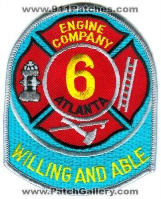 Atlanta Fire Engine Company 6 (Georgia)
Scan By: PatchGallery.com
