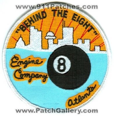 Atlanta Fire Engine Company 8 (Georgia)
Scan By: PatchGallery.com
Keywords: behind the eight
