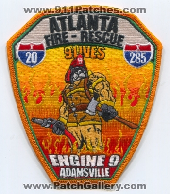 Atlanta Fire Rescue Department Engine 9 Patch (Georgia)
Scan By: PatchGallery.com
Keywords: dept. afd 9lives adamsville station company co.