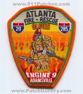 Atlanta Fire Rescue Department Engine 9 Patch (Georgia)
Scan By: PatchGallery.com
Keywords: Dept. AFD A.F.D. Company Co. Station 9 Lives - Adamsville - I-20 I-285