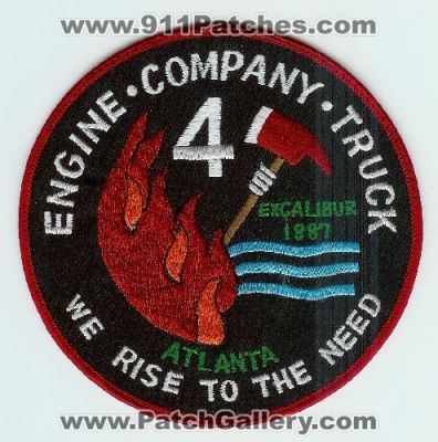 Atlanta Fire Company 4 (Georgia)
Thanks to Mark C Barilovich for this scan.
Keywords: engine truck