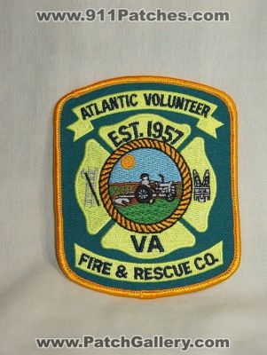 Atlantic Volunteer Fire and Rescue Company (Virginia)
Thanks to Walts Patches for this picture.
Keywords: & co. department dept.