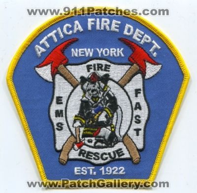 Attica Fire Rescue Department (New York)
Scan By: PatchGallery.com
Keywords: dept. ems fast