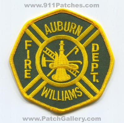 Auburn Williams Fire Department Patch (Michigan)
Scan By: PatchGallery.com
Keywords: dept.