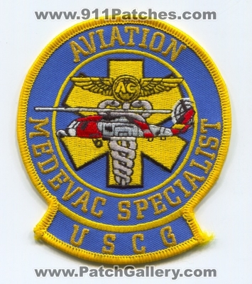 United States Coast Guard USCG Aviation Medevac Specialist Patch
Scan By: PatchGallery.com
Keywords: uscg ems air medical helicopter ambulance