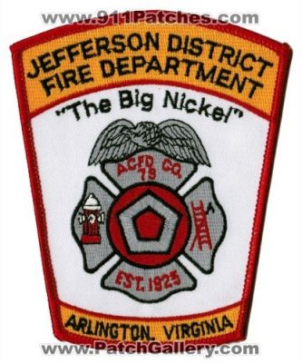 Jefferson District Fire Department Arlington Company 75 (Virginia)
Thanks to Ed Mello for this scan.
Keywords: acfd county co.
