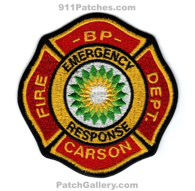 BP Carson Refinery Fire Department Emergency Response Patch (California)
Scan By: PatchGallery.com
Keywords: british petroleum dept. ert team oil gas industrial