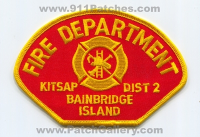 Kitsap County Fire District 2 Bainbridge Island Patch (Washington)
Scan By: PatchGallery.com
Keywords: co. dist. number no. #2 department dept.