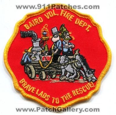 Baird Volunteer Fire Department (Texas)
Scan By: PatchGallery.com
Keywords: vol. dept.