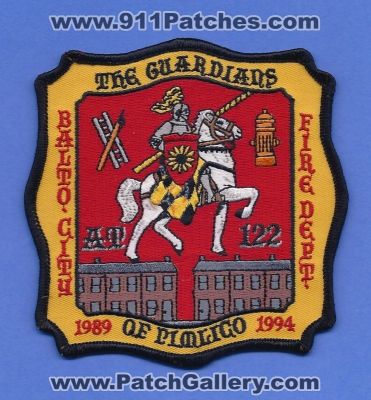Baltimore City Fire Department Aerial Tower 122 (Maryland)
Thanks to PaulsFirePatches.com for this scan.
Keywords: dept. bcfd balto. at