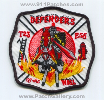 Baltimore City Fire Department BCFD Engine 55 Truck 23 Patch (Maryland)
Scan By: PatchGallery.com
Keywords: b.c.f.d. dept. company co. station defenders of the wall knight