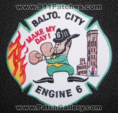 Baltimore City Fire Department Engine 6 (Maryland)
Thanks to Matthew Marano for this picture.
Keywords: dept. balto.