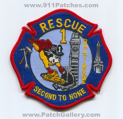 Baltimore City Fire Department BCFD Rescue 1 Patch (Maryland)
Scan By: PatchGallery.com
Keywords: b.c.f.d. dept. company co. station second to none