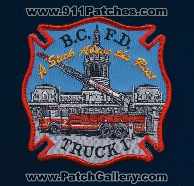 Baltimore City Fire Department Truck 1 (Maryland)
Thanks to PaulsFirePatches.com for this scan.
Keywords: dept. bcfd b.c.f.d.