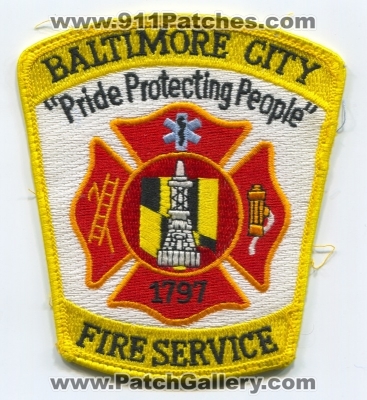 Baltimore City Fire Service (Maryland)
Scan By: PatchGallery.com
Keywords: Department dept. bcfd b.c.f.d. Pride protecting people