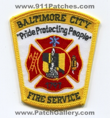 Baltimore City Fire Service Patch (Maryland)
Scan By: PatchGallery.com
Keywords: bcfd department dept.