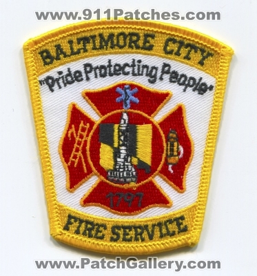 Baltimore City Fire Service Patch (Maryland)
Scan By: PatchGallery.com
Keywords: bcfd department dept.