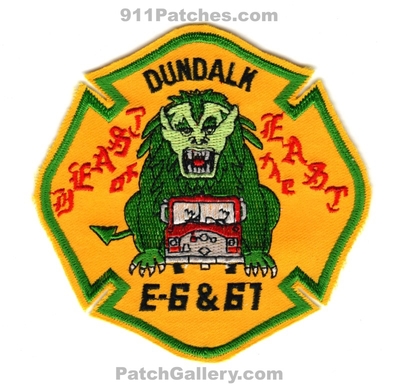 Baltimore County Fire Department Engine 6 Engine 61 Patch (Maryland)
Scan By: PatchGallery.com
Keywords: balto. co. dept. company station dundalk beast of the east e-6 &