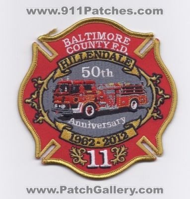 Baltimore County Fire Department Engine 11 50th Anniversary (Maryland)
Thanks to Paul Howard for this scan.
Keywords: balto. co. f.d. fd hillendale