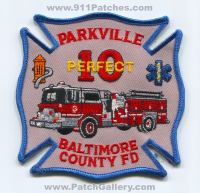 Baltimore County Fire Department Station 10 Parkville Patch (Maryland)
Scan By: PatchGallery.com
Keywords: bcofd b.co.f.d. balto. dept. company co. perfect engine