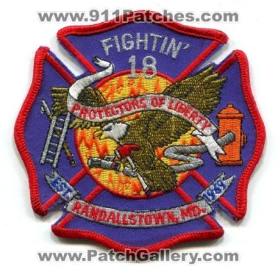 Baltimore County Fire Department Station 18 (Maryland)
Scan By: PatchGallery.com
Keywords: dept. bcofd b.co.f.d. balto. company fightin&#039; protectors of liberty randallstown md.