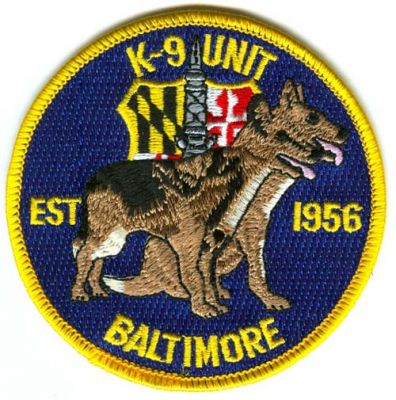 Baltimore Police K-9 Unit (Maryland)
Scan By: PatchGallery.com
Keywords: k9
